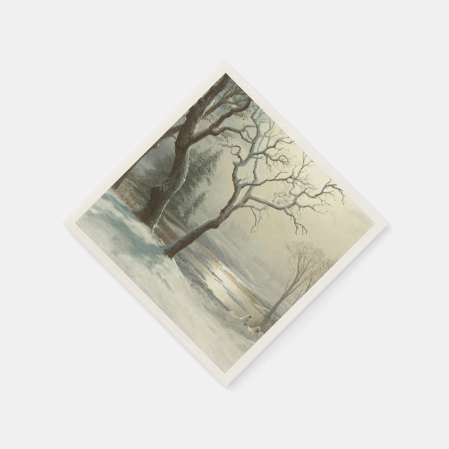 Guardanapo De Papel Inverno em Yosemite por Albert Bierstadt (Canto)