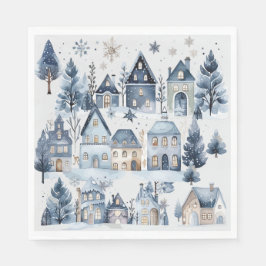 Guardanapo De Papel Inverno Onederland Casas de Natal Aniversário
