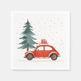 Guardanapo De Papel Inverno, Yule e Nápoles Festivas de Natal