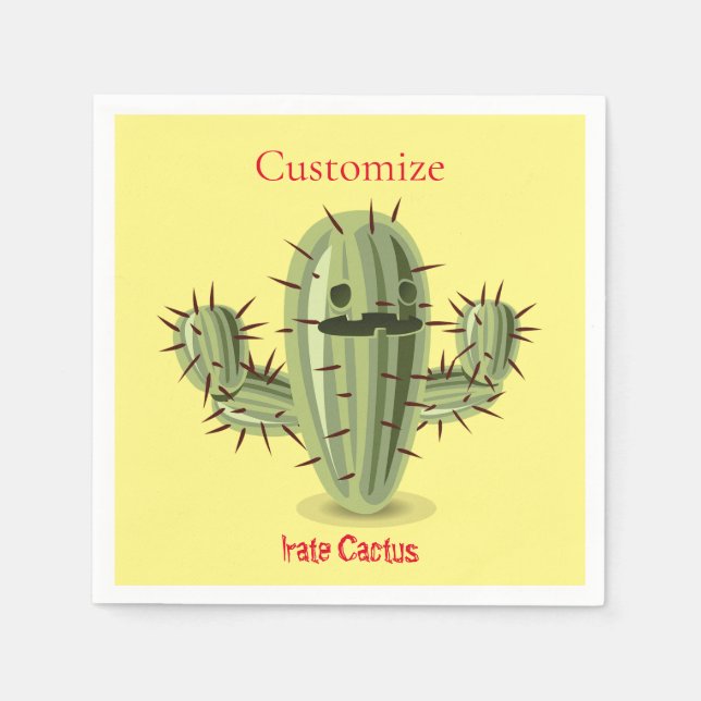 Guardanapo De Papel Irate Rapidamente Cactus Thunder_Cove (Frente)