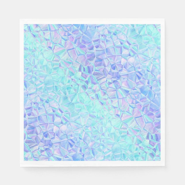 Guardanapo De Papel Iridescência gelada: (Frente)
