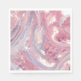 Guardanapo De Papel Iridesecent Pink and Purple Sequin