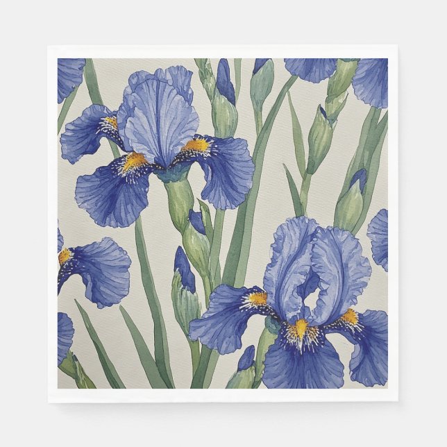 Guardanapo De Papel Iris Azuis Desabrocham (Frente)