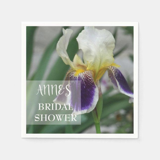 Guardanapo De Papel Iris Flower Paper Napkins (Frente)