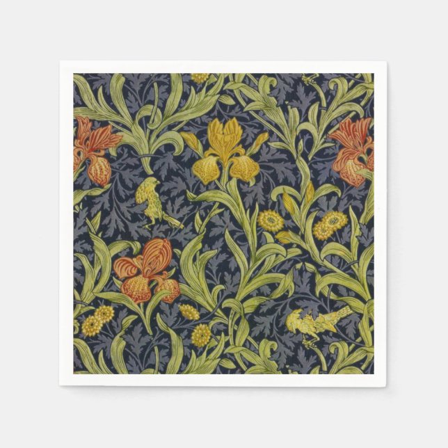 Guardanapo De Papel Iris Pattern (por William Morris) (Frente)