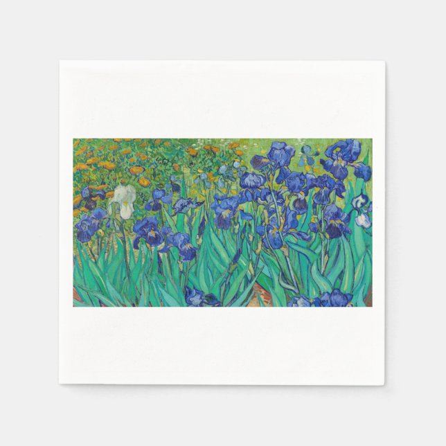 Guardanapo De Papel Irises by Vincent van Gogh (Frente)