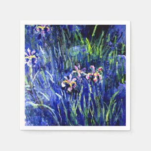 Guardanapo De Papel Irises, famosa pintura floral de Claude Monet