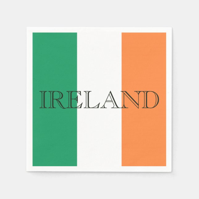 Guardanapo De Papel Irish Flag Ireland (Frente)