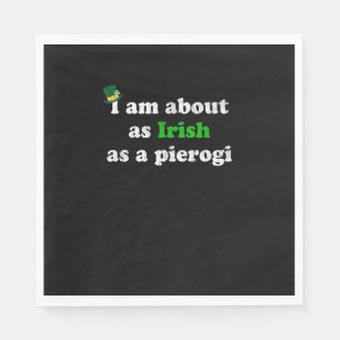 Guardanapo De Papel Irlandês engraçado como Pierogi Irlanda Polônia po