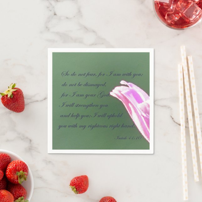 Guardanapo De Papel Isaiah 41:10 (Insitu)