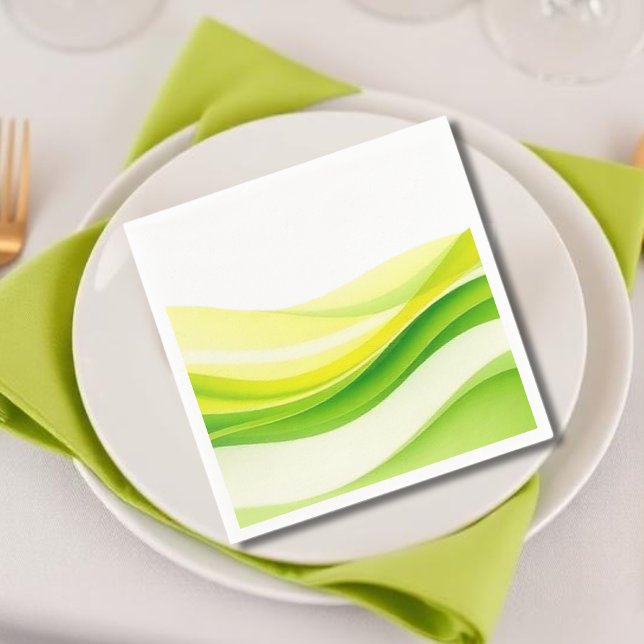 Guardanapo De Papel Island Citrus Green and Yellow (Island Citrus Green and Yellow Napkins)
