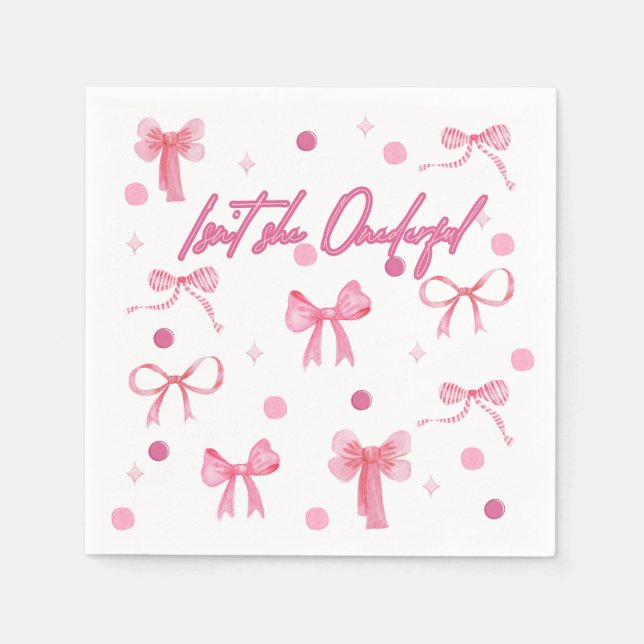 Guardanapo De Papel Isn't she Onederful napkin (Frente)