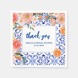 Guardanapo De Papel Isso é Chá de panela floral de verão