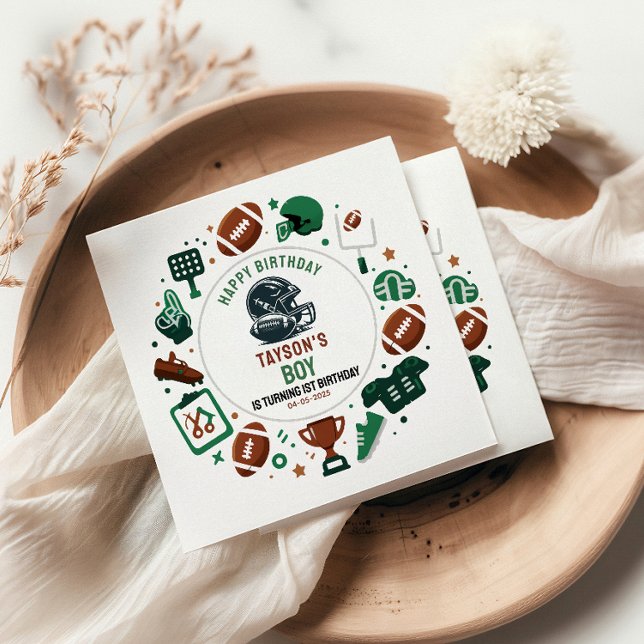 Guardanapo De Papel It’s Game Time Football 1st Birthday – Fun Kids  (It’s Game Time Football 1st Birthday – Fun Kids Napkins
)