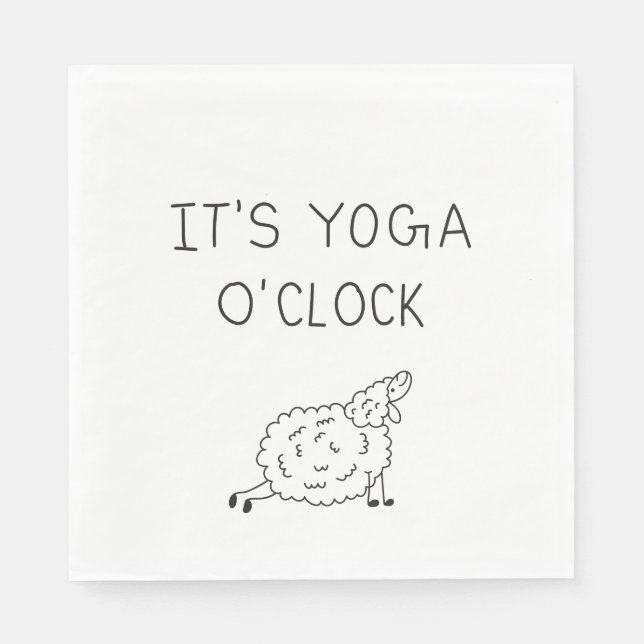 Guardanapo De Papel It’s Yoga O’Clock Sheep (Frente)