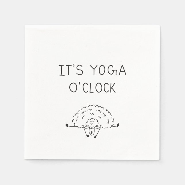Guardanapo De Papel It’s Yoga O’Clock Sheep (Frente)