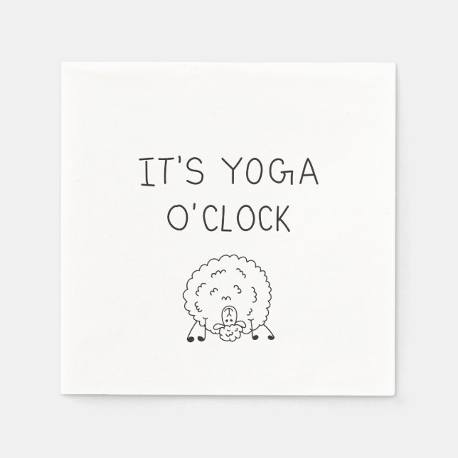 Guardanapo De Papel It’s Yoga O’Clock Sheep (Frente)