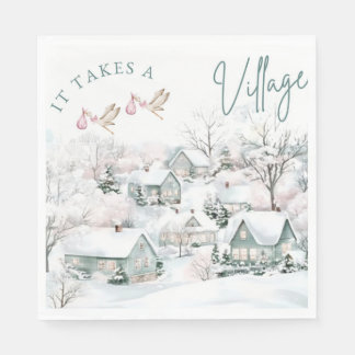 Guardanapo De Papel it takes a village napkins