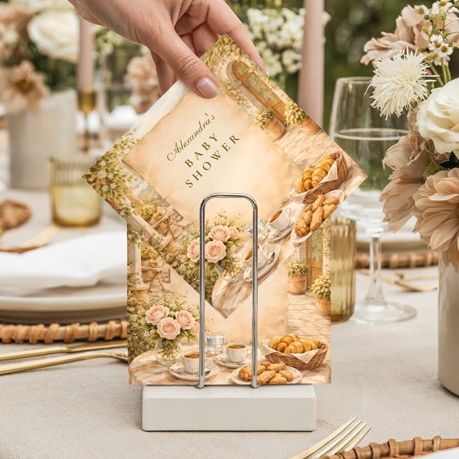 Guardanapo De Papel Italian Café Garden Baby Shower (Criador carregado)