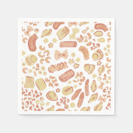 Guardanapo De Papel ITALIAN CUTIES O bonito padrão macarrão italiano