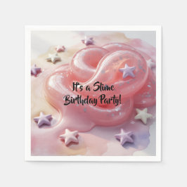Guardanapo De Papel It's a Slime Birthday Party For Girl’s