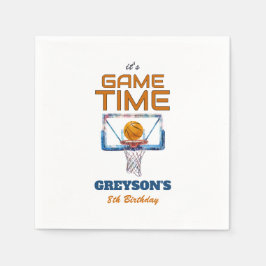 Guardanapo De Papel It's Game Time Any Age Birthday