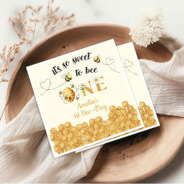 Guardanapo De Papel It's So Sweet To Bee 1st Birthday