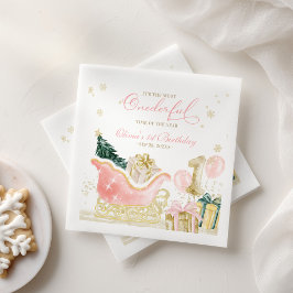 Guardanapo De Papel It's The Most Onederful Time of the Year Birthday