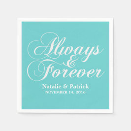 Guardanapo De Papel Ivory Always & Forever Wedkins
