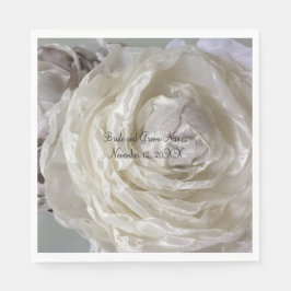 Guardanapo De Papel Ivory Peony Wedding