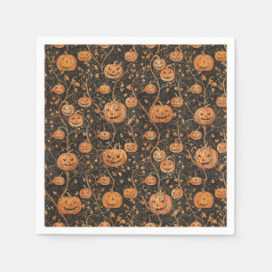 Guardanapo De Papel Jack-o-Lanternas na Vinha