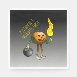 Guardanapo De Papel Jack O'lantern saindo para doces ou travessuras