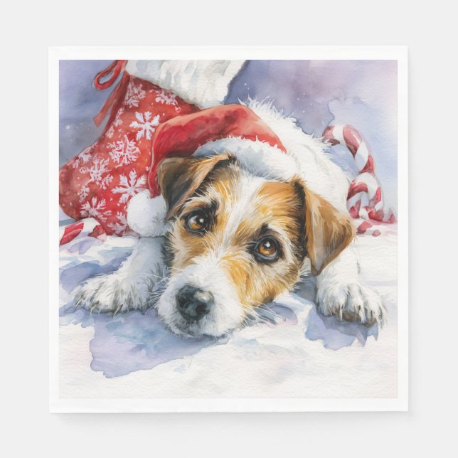 Guardanapo de papel Jack Russell (Frente)