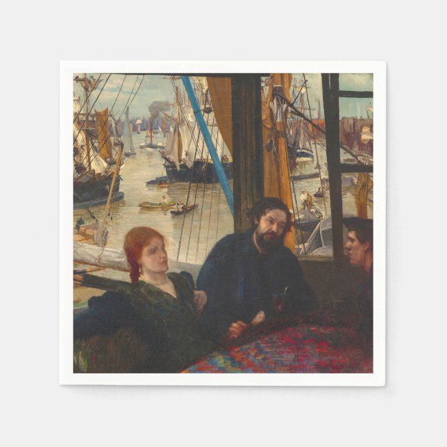 Guardanapo De Papel James Whistler - Wapping (Frente)