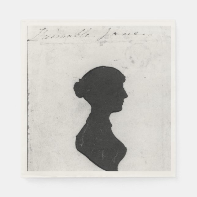 Guardanapo De Papel Jane Austen Silhouette Napkins (Frente)