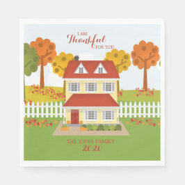 Guardanapo De Papel Janta de Ação de Graças Open House