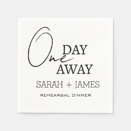 Guardanapo De Papel Janta De Ensaio De Casamento Simples A Um Dia De D