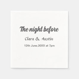 Guardanapo De Papel Jantar a noite antes do mínimo simples