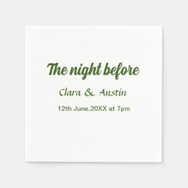 Guardanapo De Papel Jantar a noite antes do mínimo simples