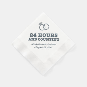 Guardanapo De Papel Jantar de ensaio 24 horas e contagem