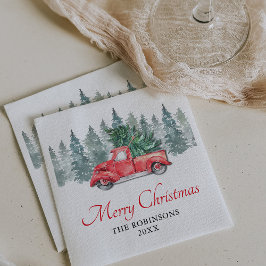 Guardanapo De Papel Jantar de Natal das Festas de Fim de Ano em Caminh