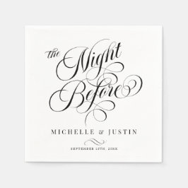 Guardanapo De Papel Jantar de Rehearsal Minimalista Elegante Moderno