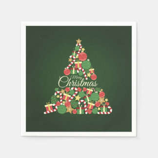 Guardanapo De Papel Jantar festa da árvore de Natal