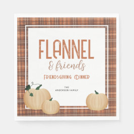 Guardanapo De Papel Janto de Amizade Cozy Flannel e Amigos