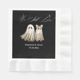 Guardanapo De Papel Janto de Aniversário do Casamento Cute Halloween-T