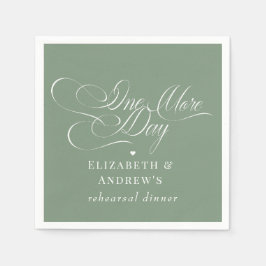 Guardanapo De Papel Janto de ensaio de casamento