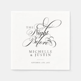 Guardanapo De Papel Janto de Ensaio de Casamento Chic Elegante