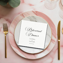 Guardanapo De Papel Janto de Ensaio de Casamento de Script Elegante
