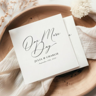 Guardanapo De Papel Janto de ensaio Elegante Moderno a Mais Um Dia