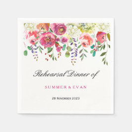 Guardanapo De Papel Janto de Ensaio Tropical de Pêssego Rosa primavera